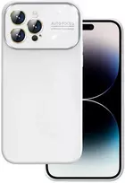 Toptel Topt Soft Silicone Lens dėklas skirtas Apple iPhone 12 baltos spalvos