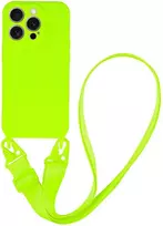 Toptel Topt Strap silikoninis dėklas skirtas Apple iPhone 12 design 2 lime