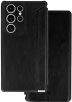 Toptel Topt Razor Leather Book dėklas skirtas Xiaomi Redmi Note 13 Pro 4G juodos spalvos