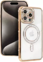 Toptel Topt Bling Magsafe dėklas skirtas Apple iPhone 16 Pro geltonos spalvos