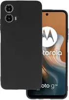 Dėklas Toptel Topt Galinis dangtelis Matinis skirtas Motorola Moto G34 5G juodos spalvos