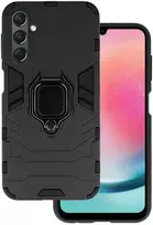 Fusion Accessories Topt Ring Armor dėklas skirtas Samsung Galaxy A24 4G juodos spalvos