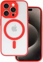 Fusion Accessories Topt Acrylic Color Magsafe dėklas skirtas Apple iPhone 16 raudonos spalvos