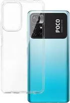 Fusion Accessories Topt Armor Antishock dėklas, skirtas Xiaomi Redmi Note 11 5G/Note 11S 5G/Poco M4 Pro 5G, skaidrus