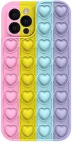 Fusion Accessories Topt Heart Pop It dėklas skirtas Apple iPhone 13 Pro color 3
