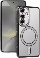 Toptel Topt Bling Magsafe dėklas skirtas Samsung Galaxy S25 Ultra juodos spalvos