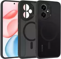 Dėklas Fusion Accessories Tel Protect Full Matte Mag Cover do Honor 400 Pro 5G juodos spalvos