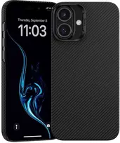 Benks Magnetic Armor Air Kevlar dėklas PC Frame 600D iPhone 16 Plus juodos spalvos