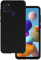 Fusion Accessories Topt Silicone Lite dėklas skirtas Samsung Galaxy A21S juodos spalvos