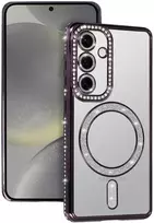 Fusion Accessories Bling Magsafe dėklas skirtas Samsung Galaxy A26 5G violetinis