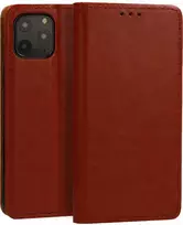 Fusion Accessories Topt Book Special dėklas, skirtas Samsung Galaxy A05, rudos spalvos