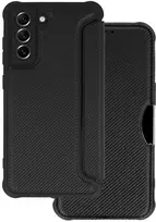 Toptel Topt Razor Carbon Book dėklas skirtas Samsung Galaxy A35 juodos spalvos