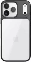 Rock Guard Series dėklas skirtas Apple iPhone 17 Pro Max skaidrus-juodos spalvos