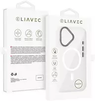Liavec Hybrid Magsafe skaidrus dėklas skirtas iPhone 16