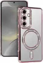 Toptel Tel Protect Bling Magsafe dėklas skirtas Samsung Galaxy S26 Ultra rožinės spalvos
