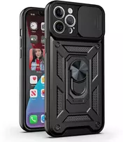 Toptel Tel Protect Slide Camera Armor dėklas skirtas Samsung Galaxy S26 Ultra juodos spalvos