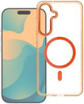 Oem Dėklas na Samsung S25 FE Frame Clear Hybrid Mag Cover zgodny su MagSafe oranžinė
