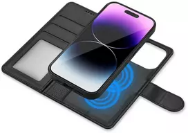 Dėklas knygutė iPhone 17 Pro Max - Juodas