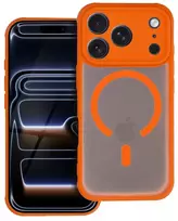 Dėklas iPhone 12 - Oranžinė-Skaidrus