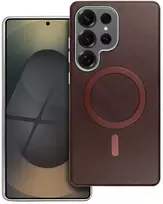 Oem Dėklas na Samsung S26 ULTRA Gentleman Mag Cover zgodne su MagSafe ruda