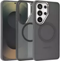 Liavec Soft dėklas Metal Frame skirtas Samsung Galaxy S26 Ultra pilkas