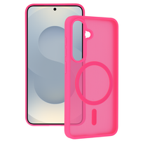 Tel Protect Aura Matte Magsafe dėklas skirtas Samsung Galaxy S25/S24 hot rožinės spalvos