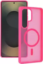 Tel Protect Aura Matte Magsafe dėklas skirtas Samsung Galaxy S25 Ultra hot rožinės spalvos