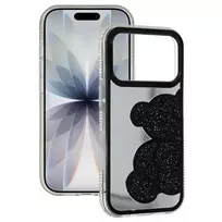 Fusion Accessories „Tel Protect Teddy Bear dėklas, skirtas Apple iPhone 16 Pro, juodos spalvos“