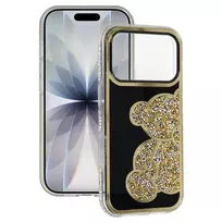 Fusion Accessories Tel Protect Teddy Bear dėklas, skirtas Apple iPhone 16 Pro, aukso spalvos