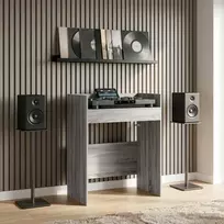 DJ stalas Pilka Sonoma 82 x 45 x 102 cm Apdirbta mediena