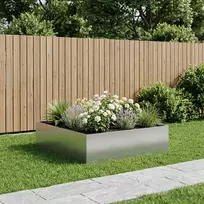 Sodo vazonas Sidabrinė 80 x 80 x 30 cm Galvanizuotas plienas