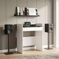 DJ stalas Balta 62 x 45 x 102 cm Apdirbta mediena