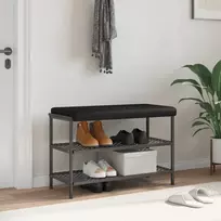 Suoliuko pagalvė Dirbtinė oda Juoda Gylis 35 cm