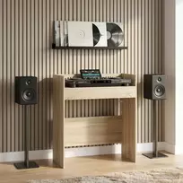 DJ stalas Sonoma ąžuolas 62 x 45 x 102 cm Apdirbta mediena
