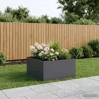 Sodo vazonas Antracito 80 x 80 x 40 cm Šaltai valcuotas plienas