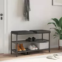 Suoliuko pagalvė 2 vnt. Dirbtinė oda Juoda Gylis 35 cm