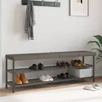 Suoliuko pagalvė 4 vnt. Dirbtinė oda Pilka Gylis 35 cm