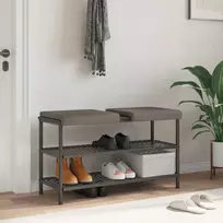 Suoliuko pagalvė 2 vnt. Dirbtinė oda Pilka Gylis 35 cm
