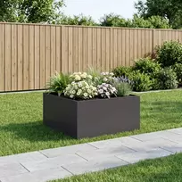 Sodo vazonas Juoda 100 x 100 x 40 cm Šaltai valcuotas plienas