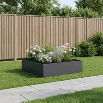 Sodo vazonas Antracito 80 x 80 x 30 cm Šaltai valcuotas plienas