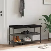 Suoliuko pagalvė 2 vnt. Dirbtinė oda Juoda Gylis 35 cm