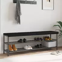 Suoliuko pagalvė 4 vnt. Dirbtinė oda Juoda Gylis 35 cm