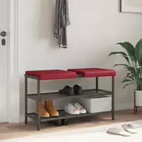 Suoliuko pagalvė 2 vnt. Dirbtinė oda Vyno raudona Gylis 35 cm