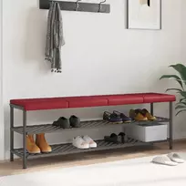 Suoliuko pagalvė 4 vnt. Dirbtinė oda Vyno raudona Gylis 35 cm