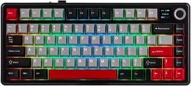 Klaviatūra Aula F75 MAX (Juoda/Raudona) - LEOBOG Reaper Switches