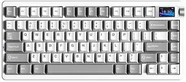 Klaviatūra Aula NOVA75 (Balta/Pilka) - Star Vector Switches