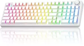 Klaviatūra Aula F99 PRO (Balta) - Silent Cotton Candy Switches