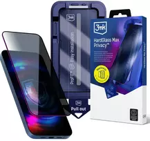 9H grūdintas stiklas su 3mk HardGlass Max privatumo filtru, skirtas „Samsung Galaxy S24+“ / „S25+“.