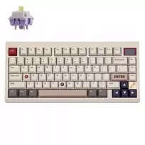 Epomaker klaviatūra TH80 Pro V2 su Wisteria jungikliais, balta