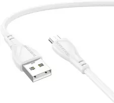 Borofone Cable BX121 Energy – USB to Micro USB – 2,4A 1 metre baltas